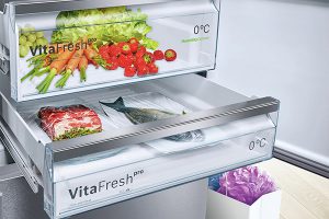 لذت نگهداری مواد غذایی تازه با محفظه های VitaFresh یخچال فریزر بوش